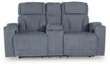 Studio Cave Steel Power Reclining Loveseat and Power Recliner from Ashley - Luna Furniture
