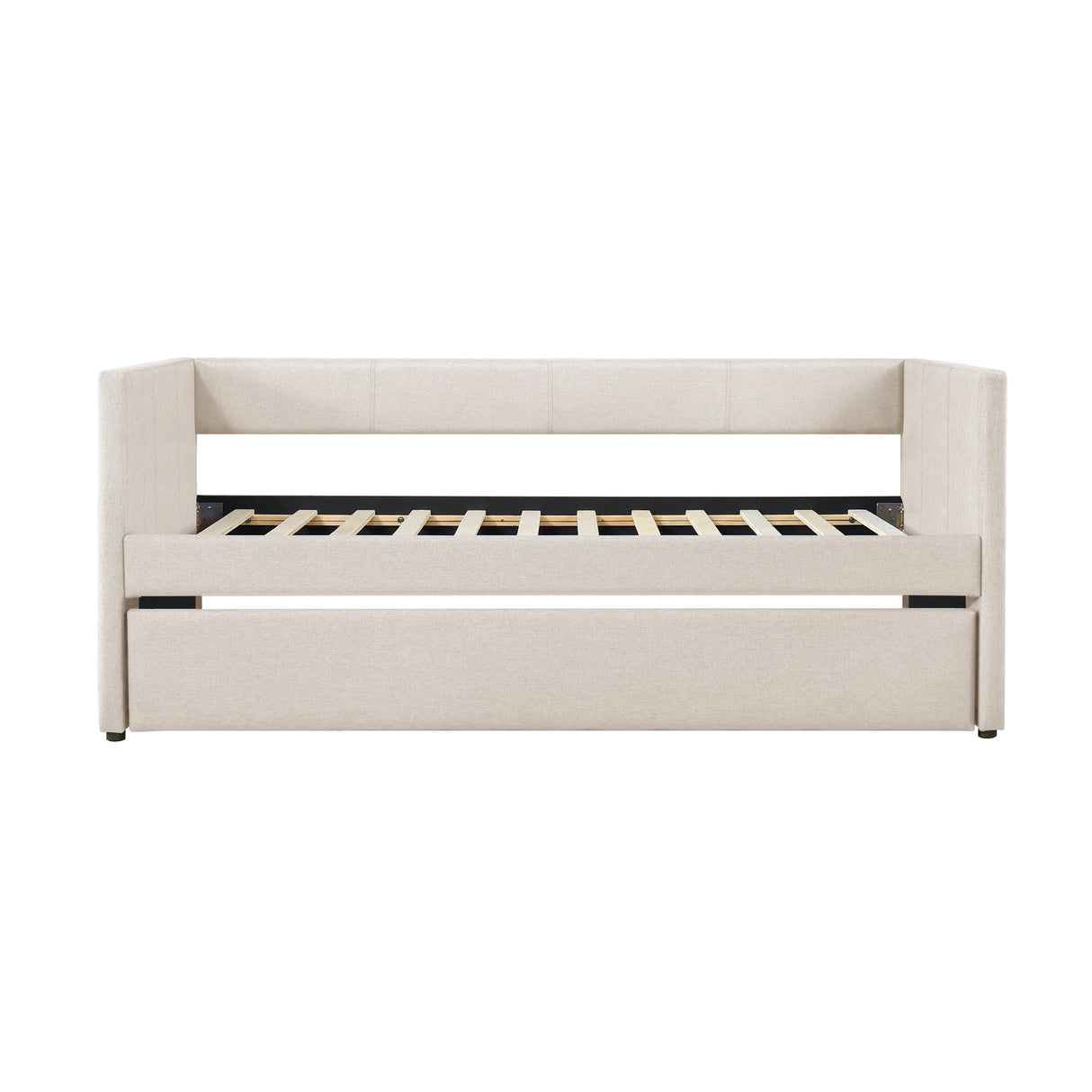 Trudy Beige Twin Daybed with Trundle from Homelegance - Luna Furniture