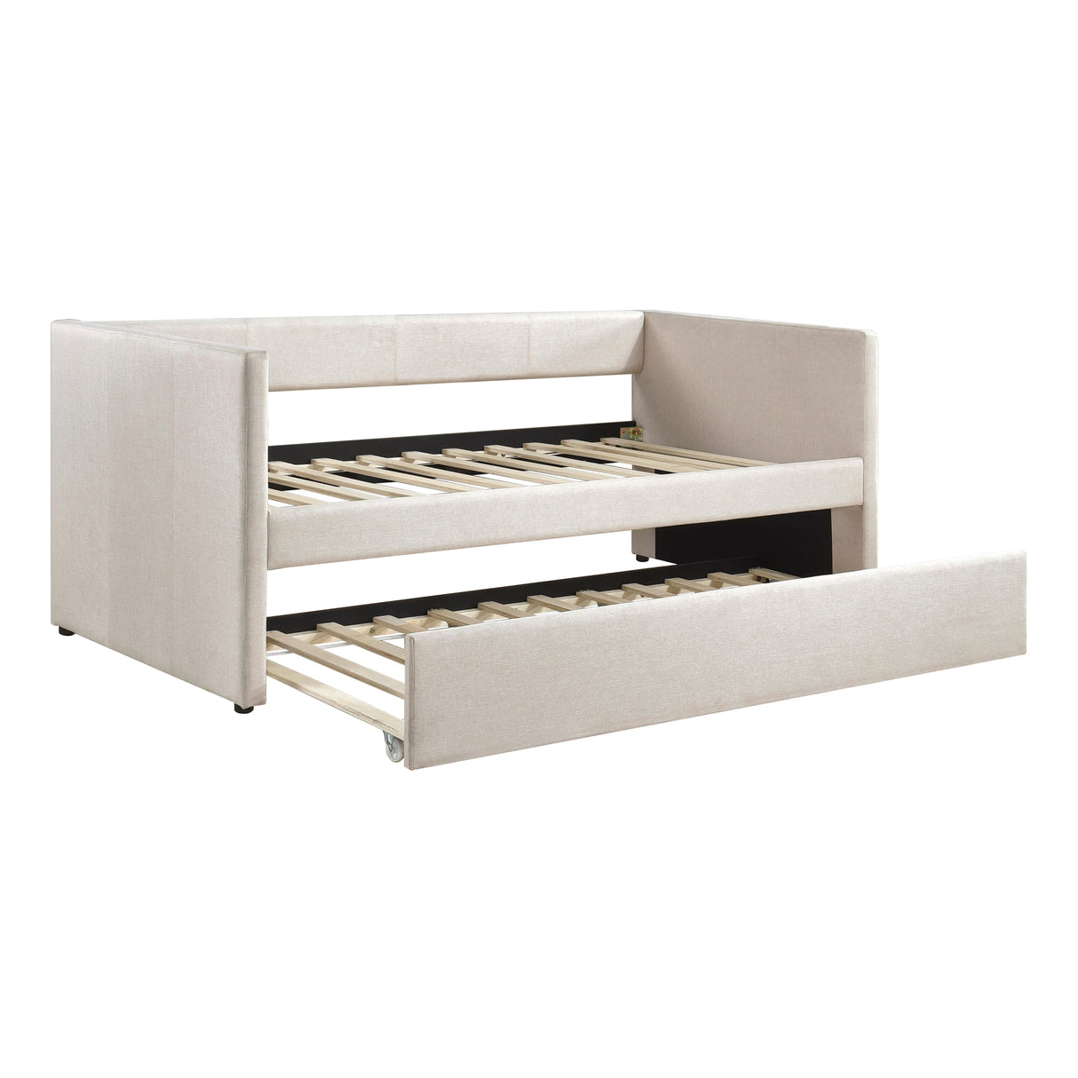 Trudy Beige Twin Daybed with Trundle from Homelegance - Luna Furniture