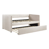 Trudy Beige Twin Daybed with Trundle from Homelegance - Luna Furniture
