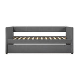Trudy Dark Gray Twin Daybed with Trundle from Homelegance - Luna Furniture