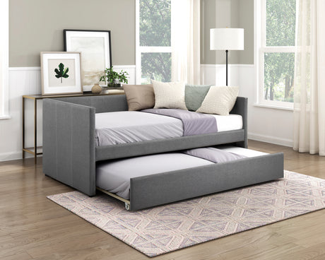 Trudy Dark Gray Twin Daybed with Trundle from Homelegance - Luna Furniture
