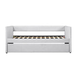 Trudy Gray Twin Daybed with Trundle from Homelegance - Luna Furniture