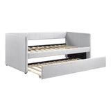 Trudy Gray Twin Daybed with Trundle from Homelegance - Luna Furniture