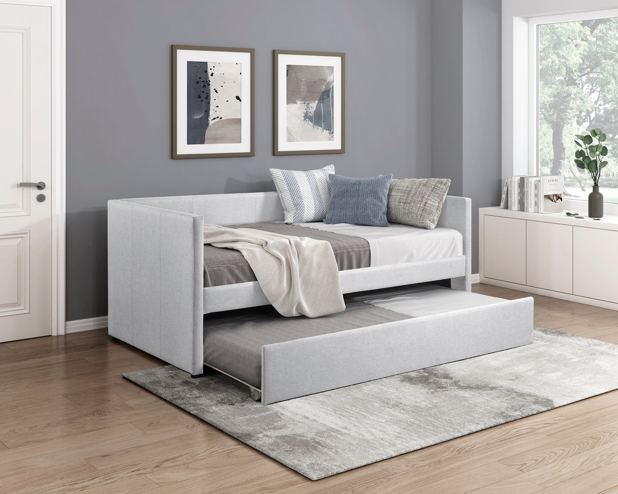 Trudy Gray Twin Daybed with Trundle from Homelegance - Luna Furniture