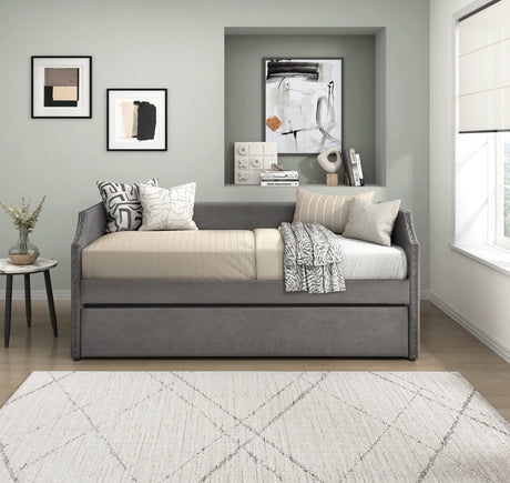 Shiloh Dark Gray Twin Daybed with Trundle from Homelegance - Luna Furniture