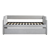 Shiloh Light Gray Twin Daybed with Trundle from Homelegance - Luna Furniture