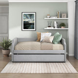 Shiloh Light Gray Twin Daybed with Trundle from Homelegance - Luna Furniture