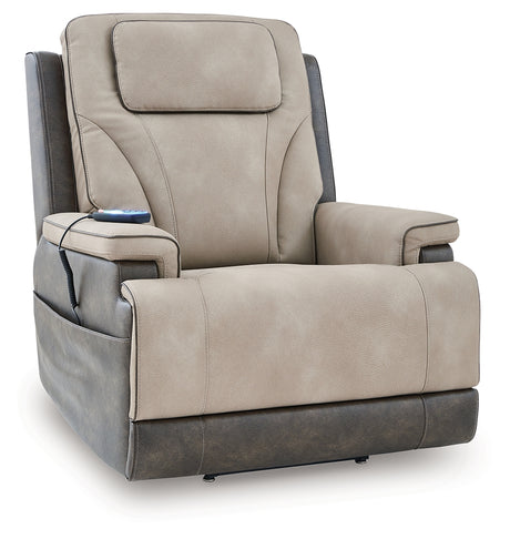 4Z-Peaceful Pause Sand Power Lift Recliner from Ashley - Luna Furniture