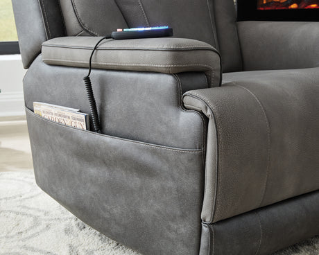4Z-Peaceful Pause Slate Power Lift Recliner from Ashley - Luna Furniture