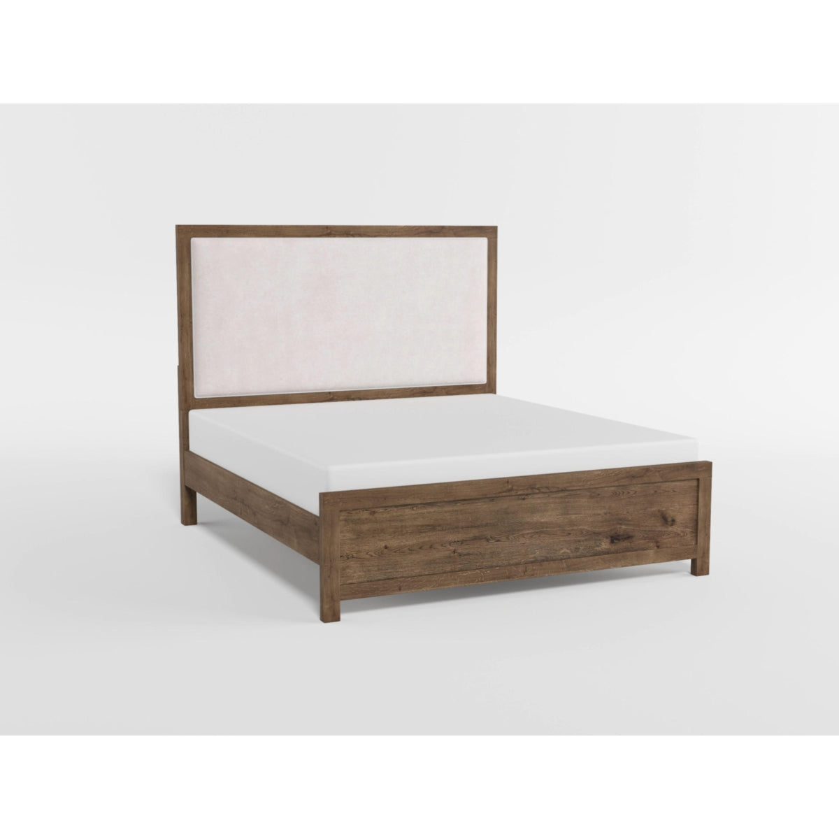 Matisse Brown King Panel Upholstered Bed from Homelegance - Luna Furniture