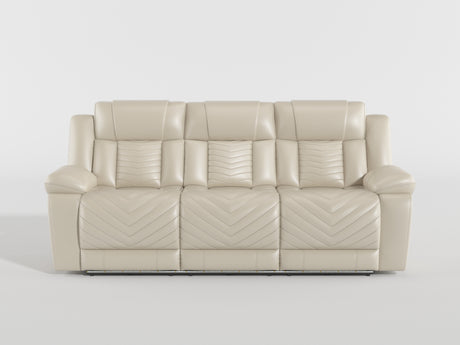 Huron Black Power Double Reclining Sofa from Homelegance - Luna Furniture