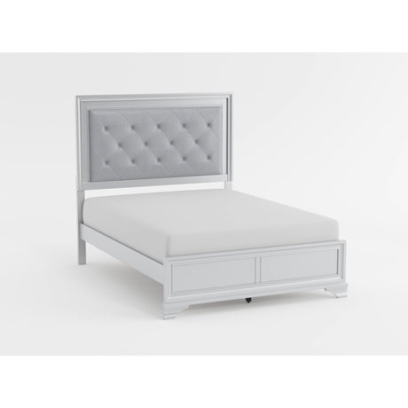 Anatole Metallic Silver Queen Bed from Homelegance - Luna Furniture