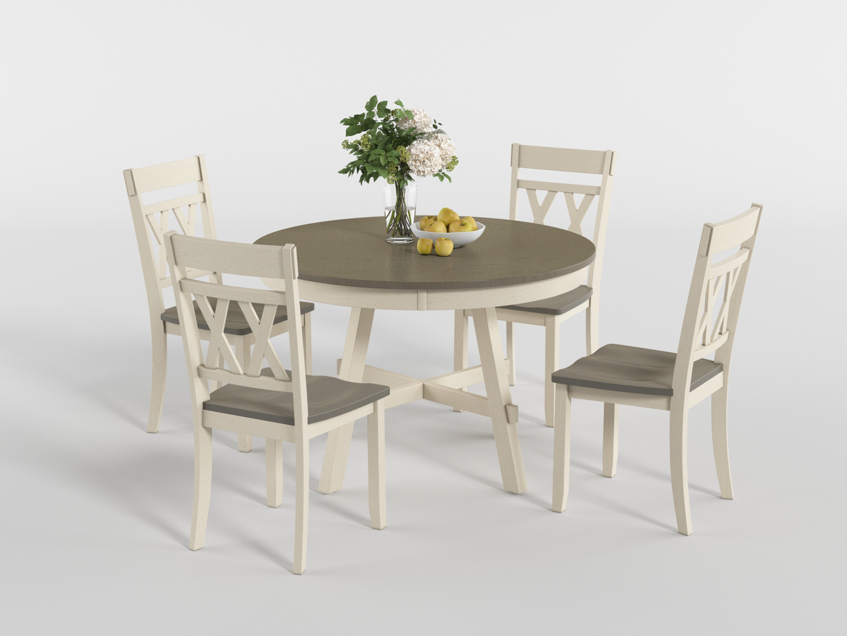 Ogden Black Double X-Back Side Chair, Set of 2 from Homelegance - Luna Furniture