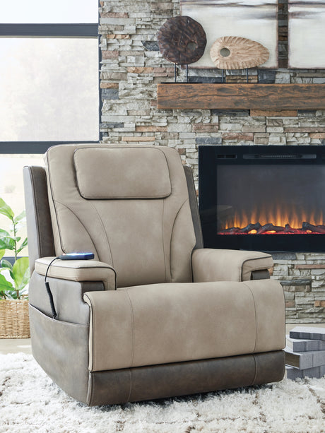 4Z-Peaceful Pause Sand Power Lift Recliner from Ashley - Luna Furniture