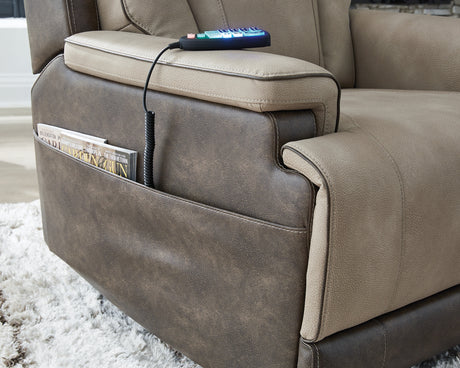 4Z-Peaceful Pause Sand Power Lift Recliner from Ashley - Luna Furniture