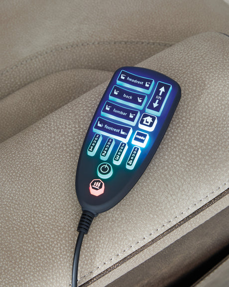 4Z-Peaceful Pause Sand Power Lift Recliner from Ashley - Luna Furniture