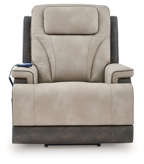 4Z-Peaceful Pause Sand Power Lift Recliner from Ashley - Luna Furniture