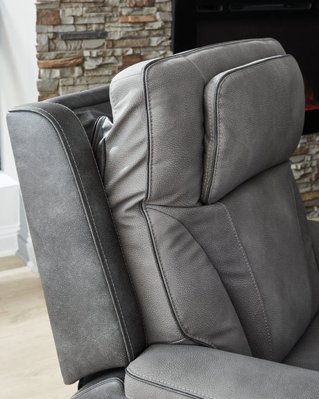 4Z-Peaceful Pause Slate Power Lift Recliner from Ashley - Luna Furniture
