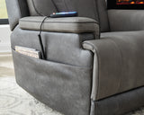 4Z-Peaceful Pause Slate Power Lift Recliner from Ashley - Luna Furniture