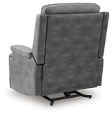 4Z-Peaceful Pause Slate Power Lift Recliner from Ashley - Luna Furniture