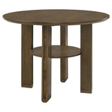 Ottowa Brown Round Wood Counter Height Dining Room Set from Coaster - Luna Furniture