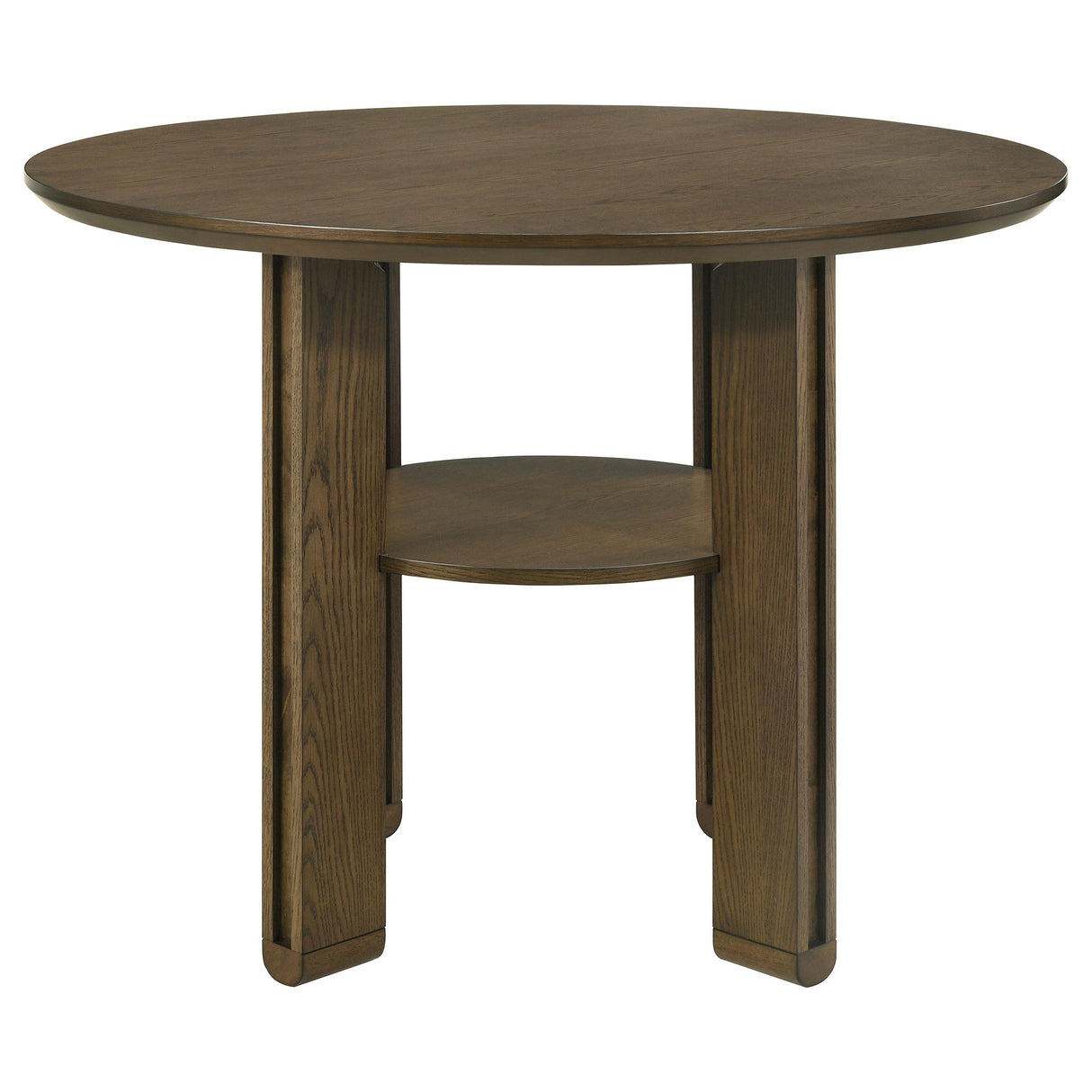 Ottowa Brown Round Wood Counter Height Dining Room Set from Coaster - Luna Furniture