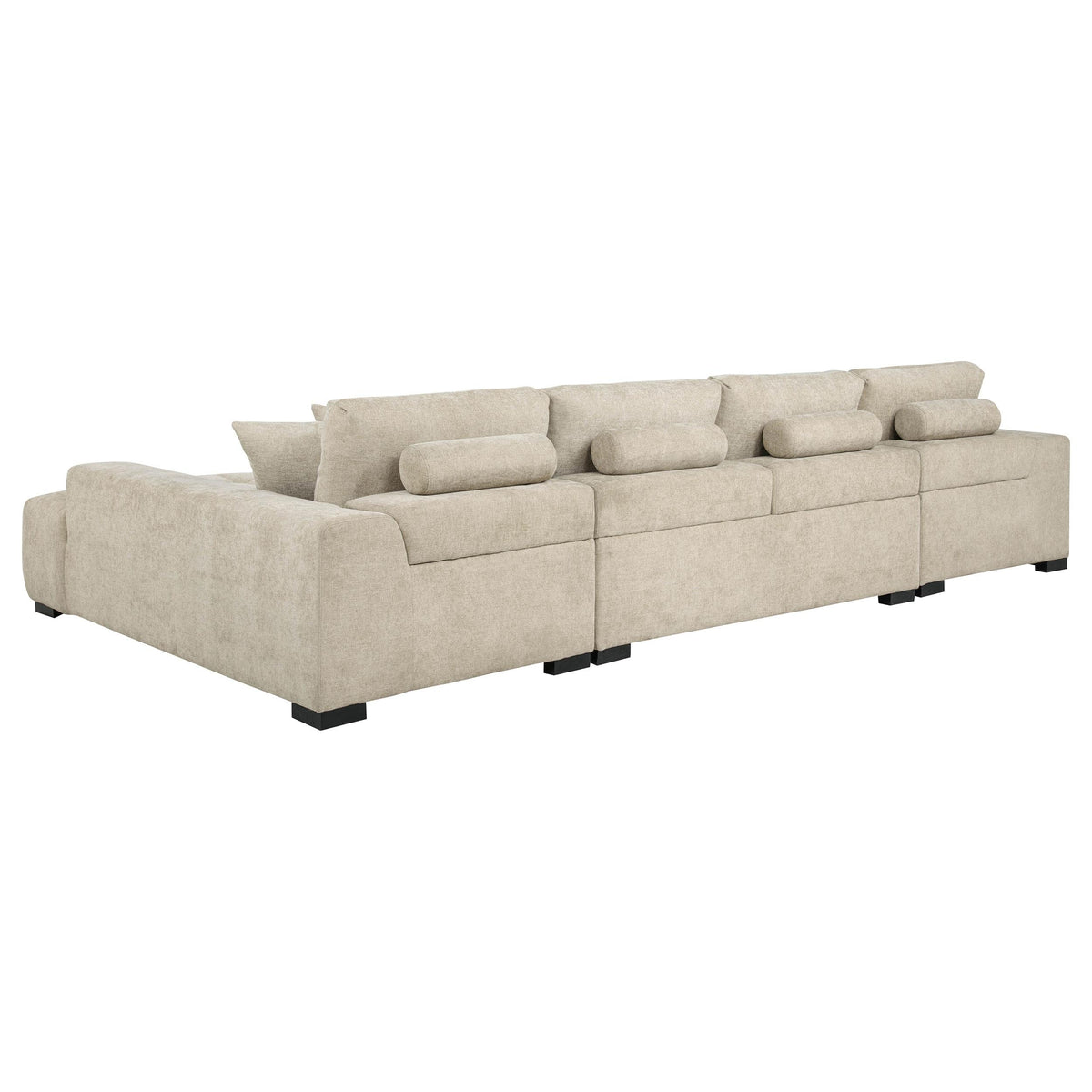 Cannella Beige U-Shaped Double Chaise 3-Piece Sectional from Coaster - Luna Furniture