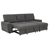 Demko Granite Sleeper Sectional Sofa with Speaker and Storage Chaise from Coaster - Luna Furniture