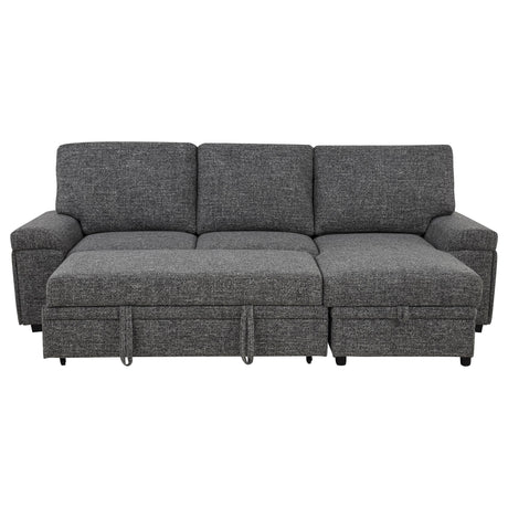 Demko Granite Sleeper Sectional Sofa with Speaker and Storage Chaise from Coaster - Luna Furniture