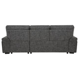Demko Granite Sleeper Sectional Sofa with Speaker and Storage Chaise from Coaster - Luna Furniture