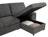 Demko Granite Sleeper Sectional Sofa with Speaker and Storage Chaise from Coaster - Luna Furniture