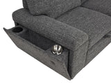 Demko Granite Sleeper Sectional Sofa with Speaker and Storage Chaise from Coaster - Luna Furniture