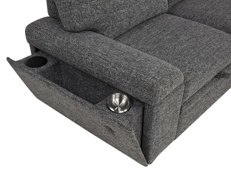 Demko Granite Sleeper Sectional Sofa with Speaker and Storage Chaise from Coaster - Luna Furniture