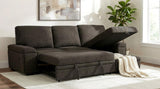 Demko Brown Sleeper Sectional Sofa with Speaker and Storage Chaise from Coaster - Luna Furniture