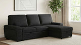 Demko Black Sleeper Sectional Sofa with Speaker and Storage Chaise from Coaster - Luna Furniture