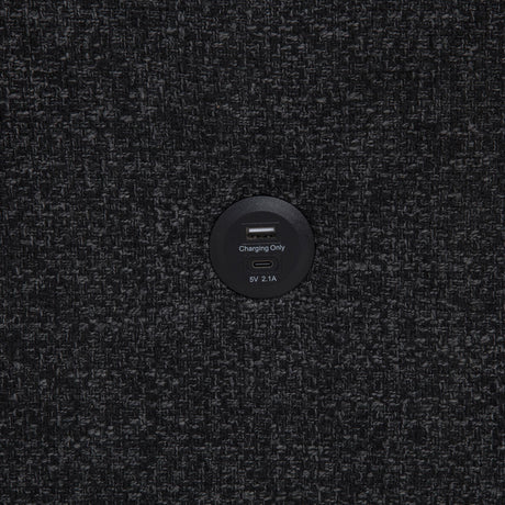 Demko Black Sleeper Sectional Sofa with Speaker and Storage Chaise from Coaster - Luna Furniture