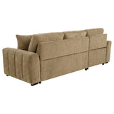 Pastrana Camel Upholstered Sleeper Sectional Sofa with LAF Chaise from Coaster - Luna Furniture