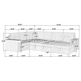 Devonshire Camel Sleeper Sectional Sofa Storage Chaise from Coaster - Luna Furniture