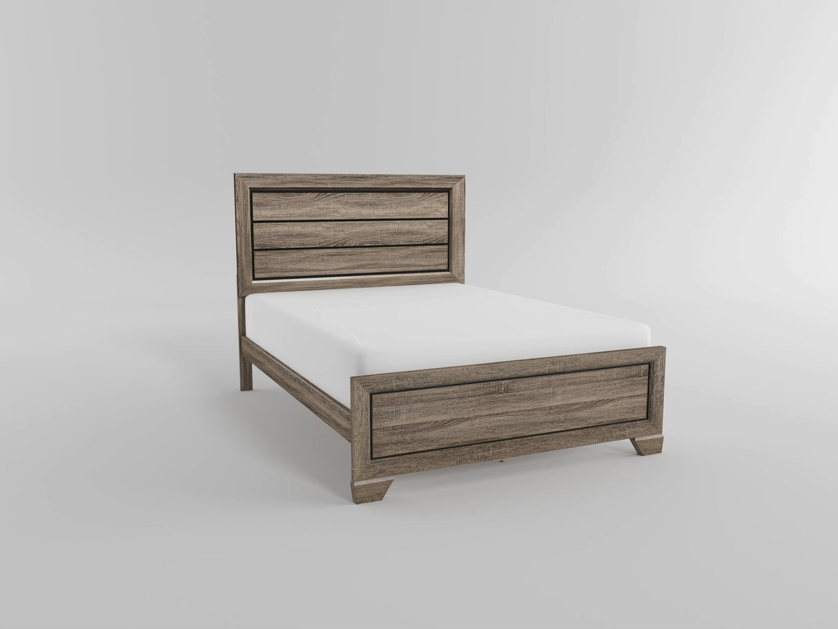 Beechnut Light Elm Queen Panel Bed from Homelegance - Luna Furniture