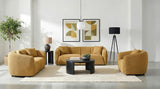 Aleisha Mustard Yellow 3-piece Chenille Upholstered Living Room Set from Coaster - Luna Furniture