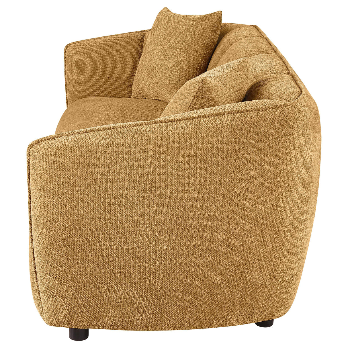 Aleisha Mustard Yellow Chenille Upholstered Sofa from Coaster - Luna Furniture