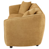 Aleisha Mustard Yellow Chenille Upholstered Sofa from Coaster - Luna Furniture