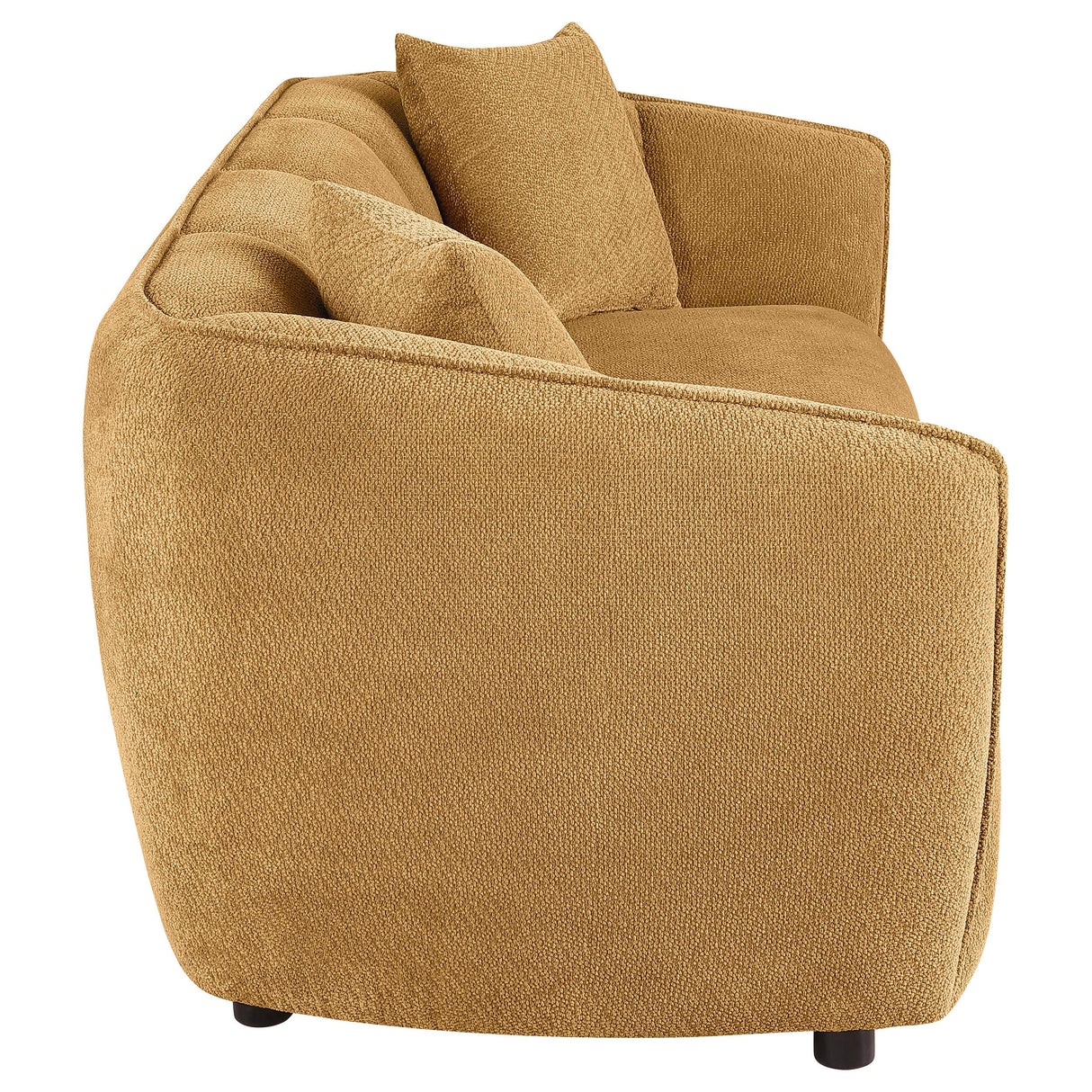 Aleisha Mustard Yellow Chenille Upholstered Sofa from Coaster - Luna Furniture