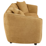 Aleisha Mustard Yellow Chenille Upholstered Sofa from Coaster - Luna Furniture