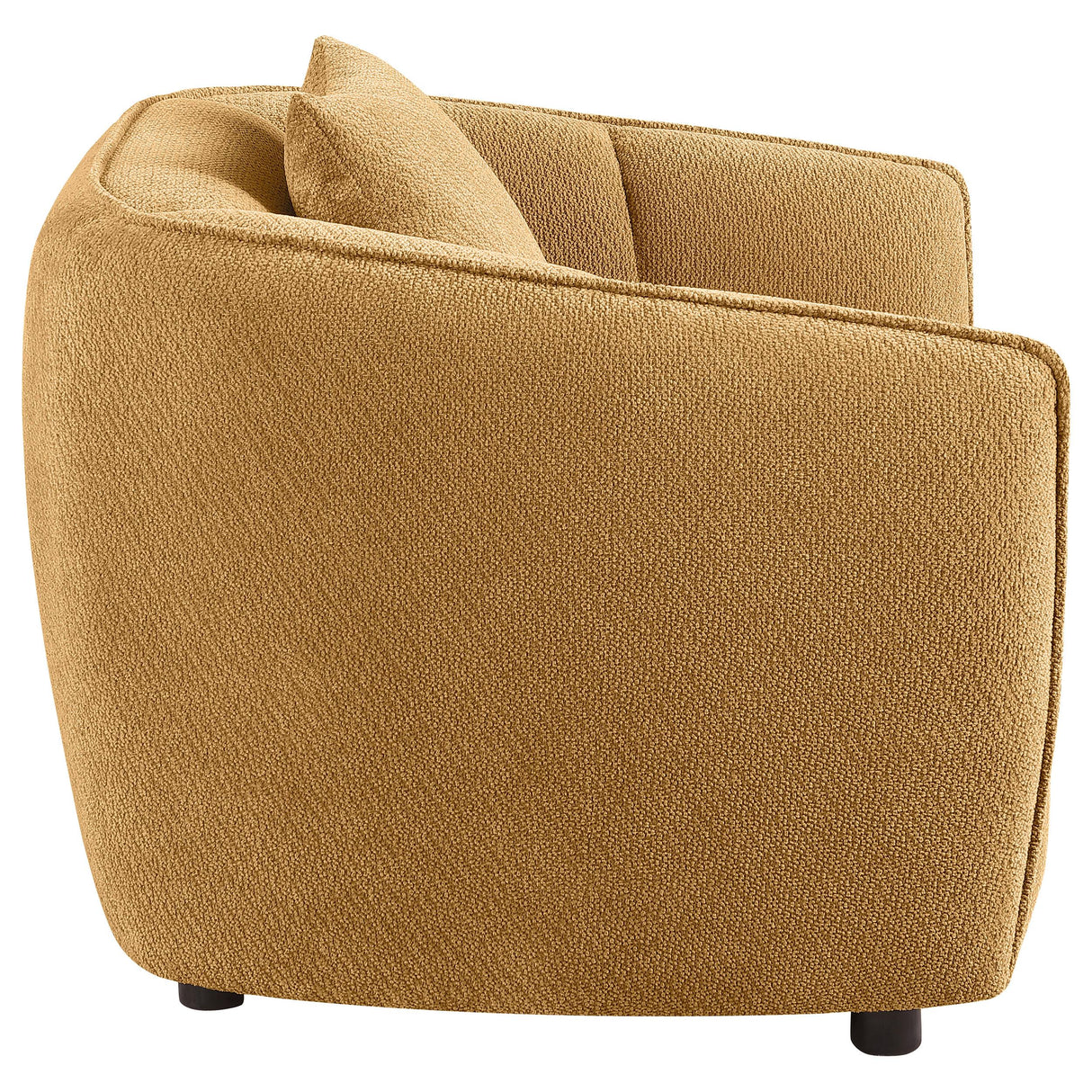 Aleisha Mustard Yellow Chenille Upholstered Accent Chair from Coaster - Luna Furniture