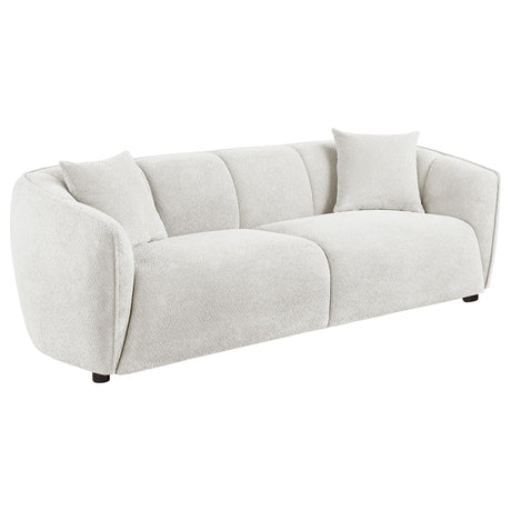 Aleisha Ivory 3-piece Chenille Upholstered Sofa Set from Coaster - Luna Furniture