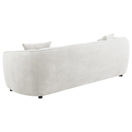 Aleisha Ivory 3-piece Chenille Upholstered Sofa Set from Coaster - Luna Furniture