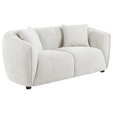 Aleisha Ivory 3-piece Chenille Upholstered Sofa Set from Coaster - Luna Furniture