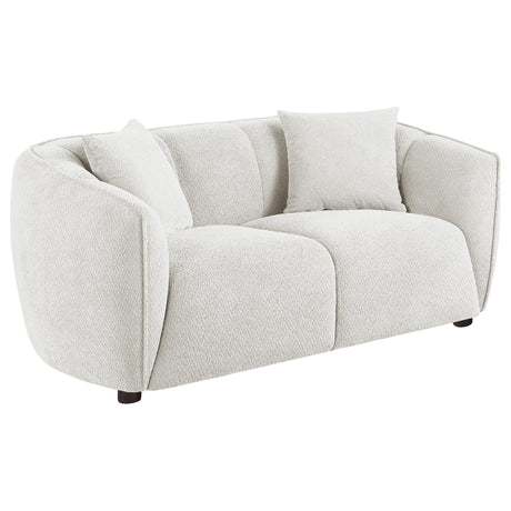 Aleisha Ivory 3-piece Chenille Upholstered Sofa Set from Coaster - Luna Furniture